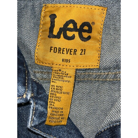 LEE rider Denim Trucker Jacket Kids 11/12 Blue Wild West NEW - Picture 2 of 3
